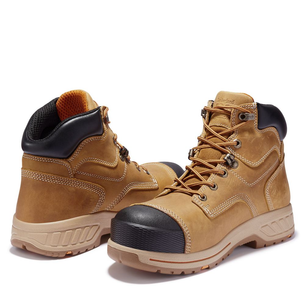 Bocanci De Muncă Timberland Barbati Maro/Negrii - Pro® Helix Hd 6\" Comp Toe - Romania - NPVYZI136